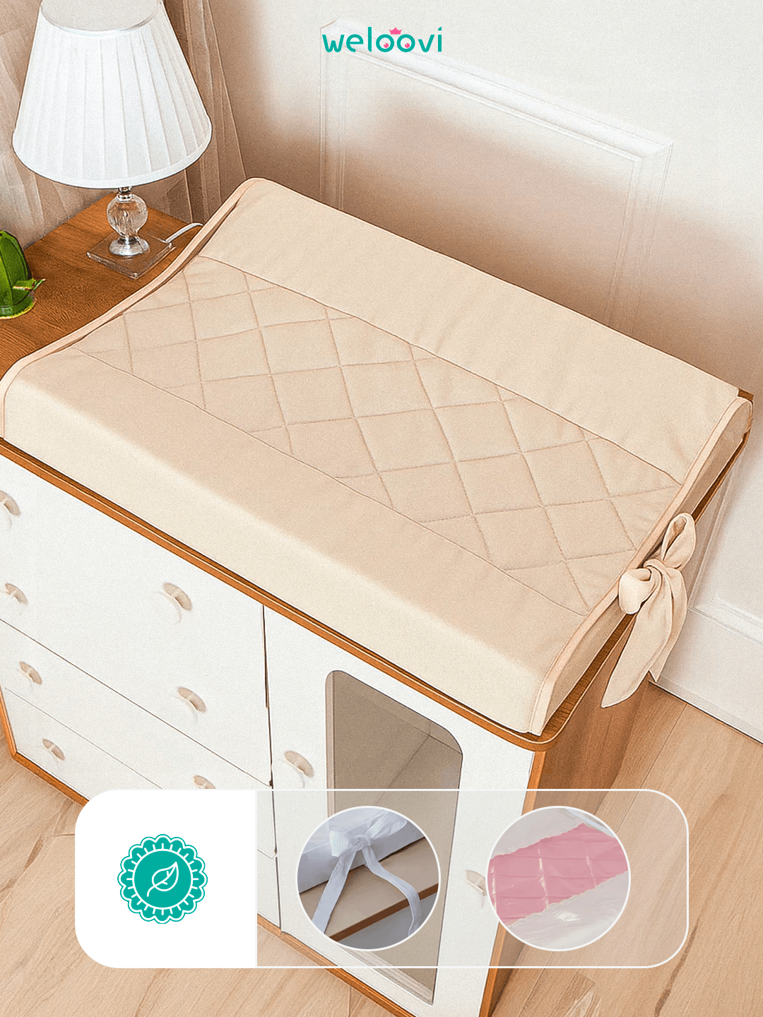 Trocador Easy Noite & Dia -  Higiene rápida, sem bagunça, até de madrugada.