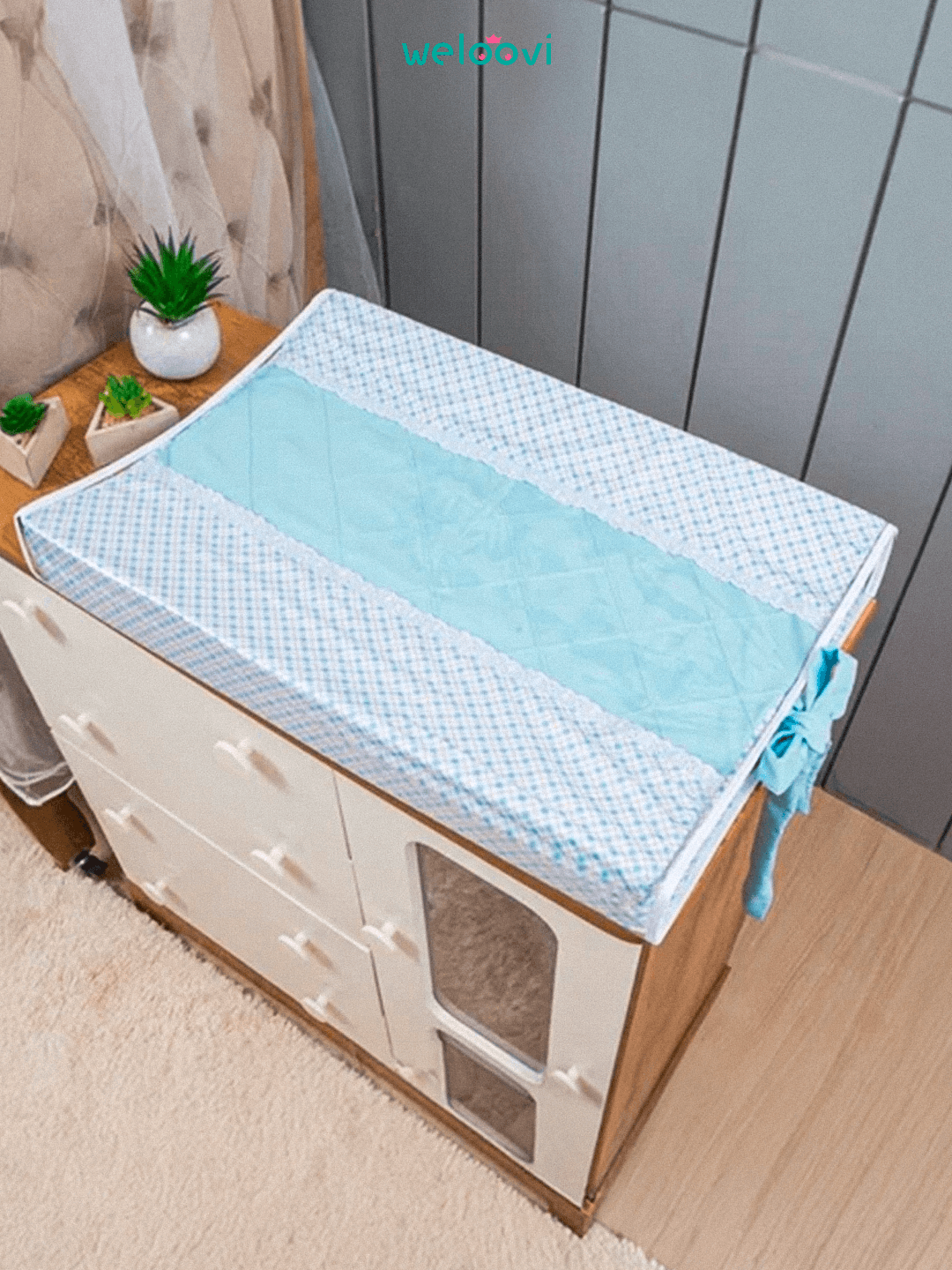 Trocador Easy Noite & Dia -  Higiene rápida, sem bagunça, até de madrugada.