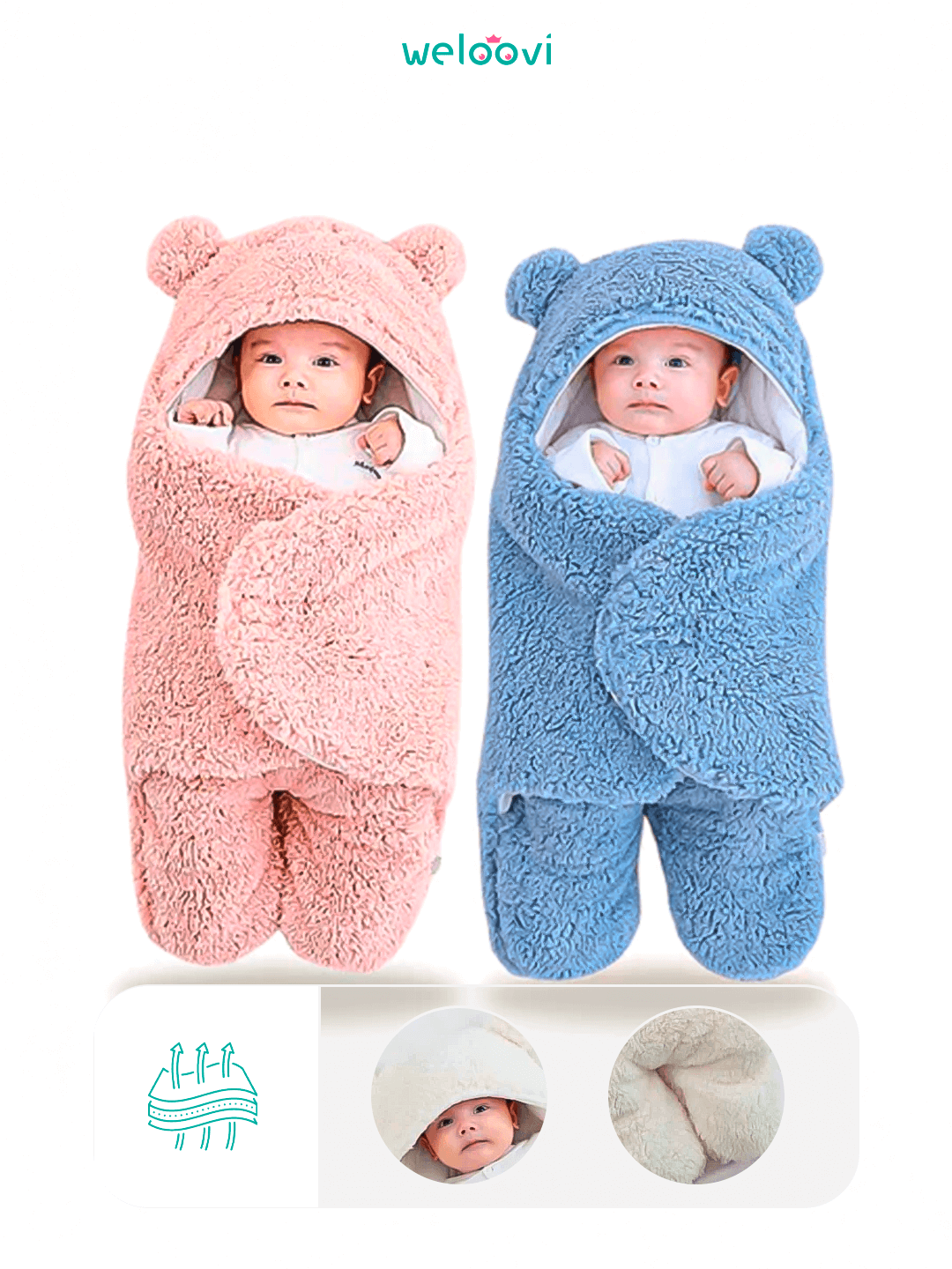 Saco de dormir para bebê SleepSack - Quentinho a noite toda, sem coberta solta.