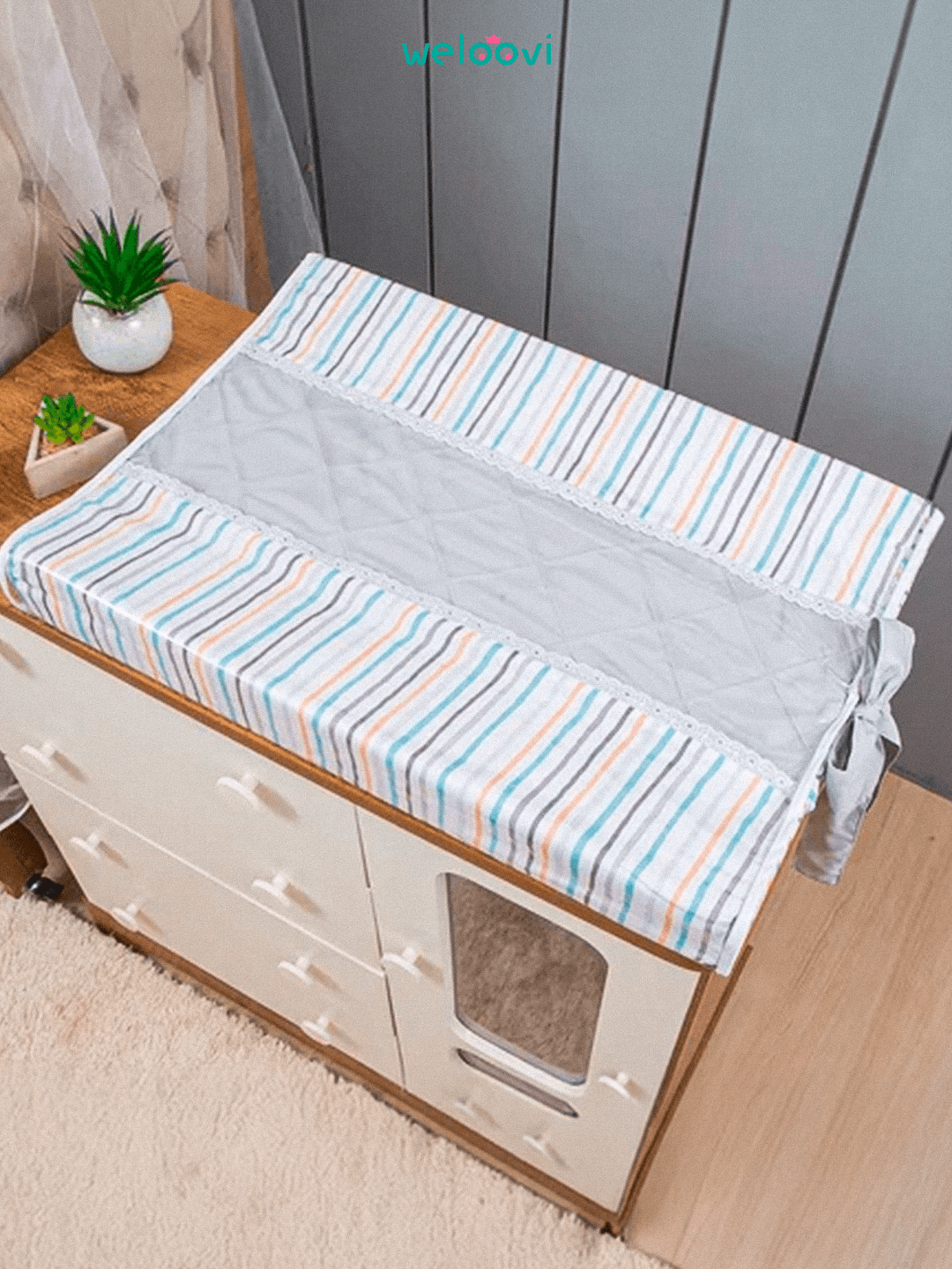 Trocador Easy Noite & Dia -  Higiene rápida, sem bagunça, até de madrugada.